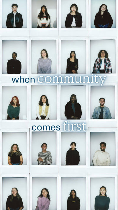 Community comes first